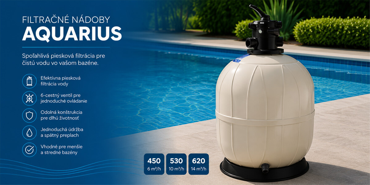 Bazénové filtračné nádoby Aquarius