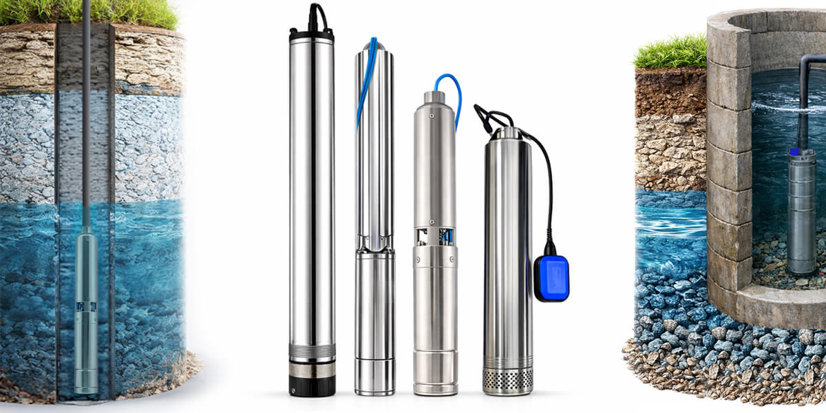 Ponorné čerpadlá do vrtov a kopaných studní