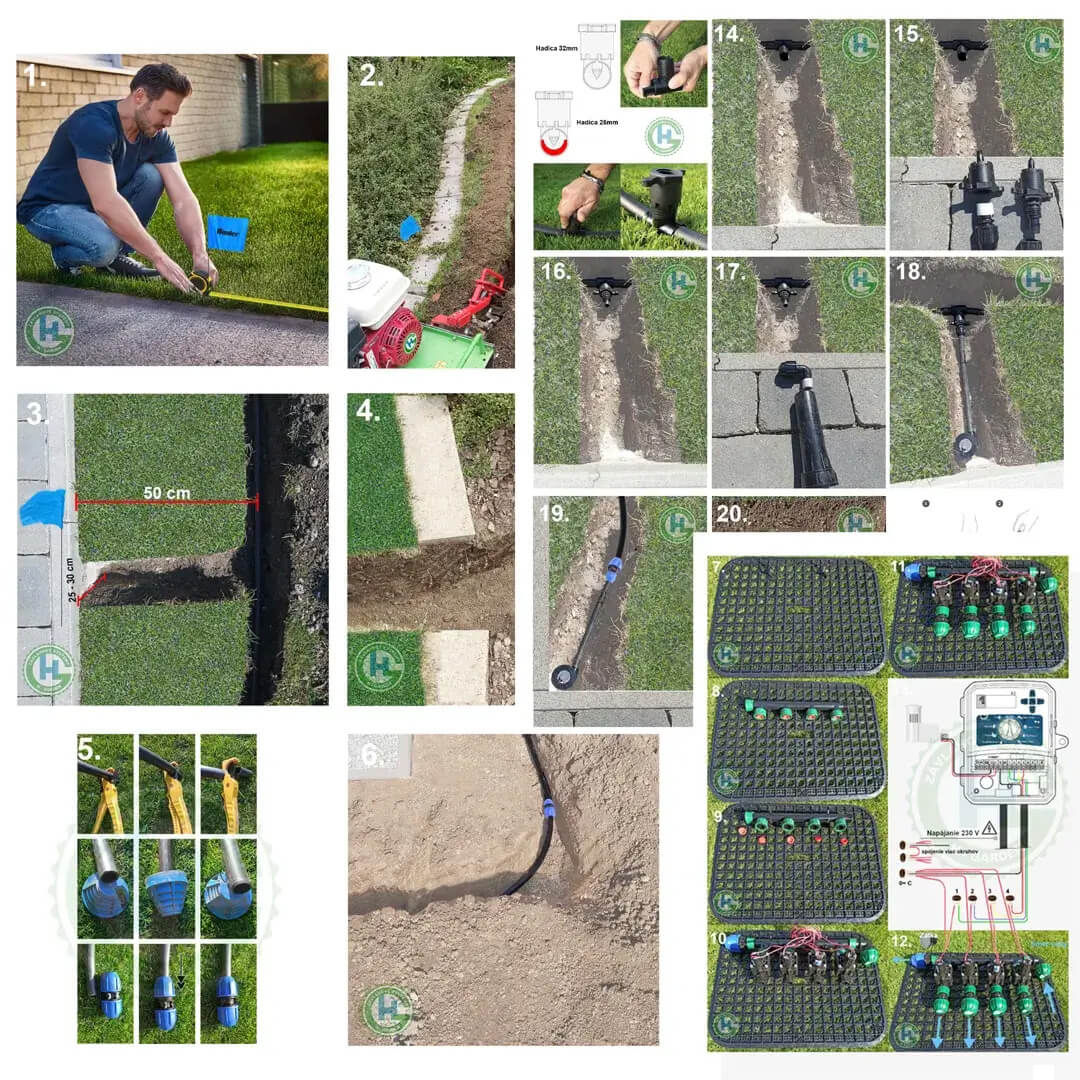 Manuál pre svojpomocnú montáž automatickej závlahy H-Garden